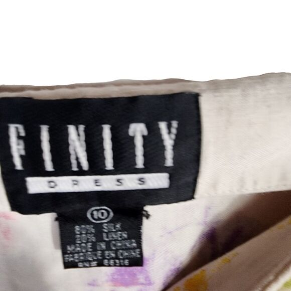 FINITY White Hand Painted Sleveless Maxi Dress - Picture 5 of 8